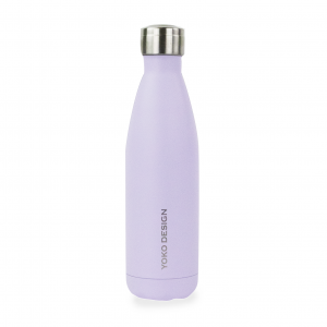 Gourde isotherme Giverny 500 ml fleur mauve - Bouteille design Qwetch