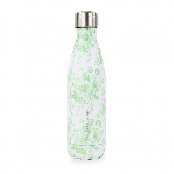 Bouteille isotherme Toile de Jouy vert 500 ml Bouteille isotherme Toile de Jouy vert 500 ml