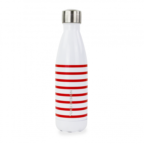 Bouteille isotherme Marinière Rouge 500ml Bouteille isotherme Marinière Rouge 500ml