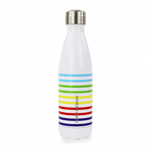 Bouteille isotherme Rainbow blanche 500ml Bouteille isotherme Rainbow blanche 500ml