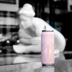 Canette isotherme Art déco Rose 500ml Canette isotherme Art déco Rose 500ml