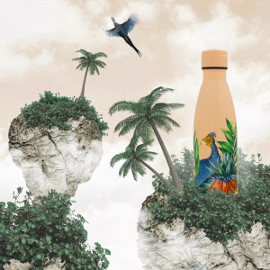 Bouteille isotherme jardin botanique - Paon 500 ml