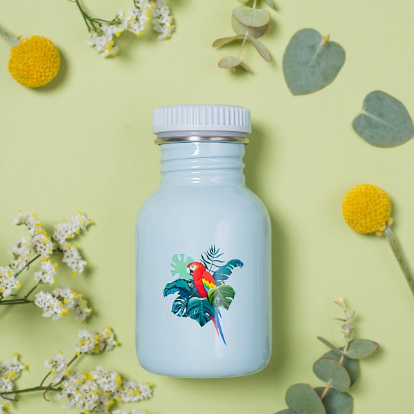 Children's single-walled bottle Parrot design 350 ml Children's single-walled bottle Parrot design 350 ml