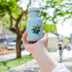 Children's single-walled bottle Parrot design 350 ml Children's single-walled bottle Parrot design 350 ml