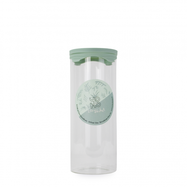 Borosilicate Glass Jar with silicone lid 1500 ML Borosilicate Glass Jar with silicone lid 1500 ML