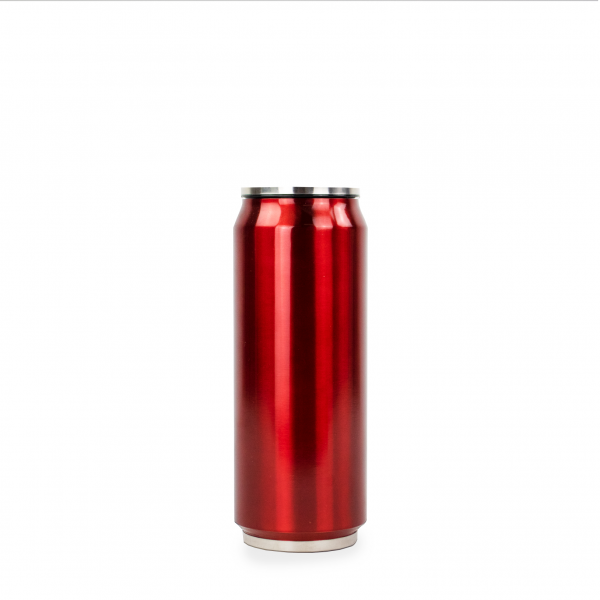 Canette isotherme brillante 500ml rouge Canette isotherme brillante 500ml rouge