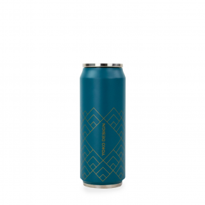 Canette isotherme Art déco vert canard 500ml Canette isotherme Art déco vert canard 500ml