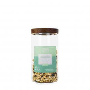 Glass jars with Acacia lids 1500 ml