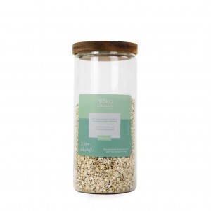 Glass jars with Acacia lids 1900 ml