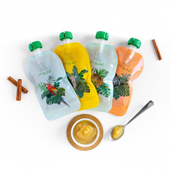 Combo Zebra 350ml bottle + 4 Purée Bags Combo Zebra 350ml bottle + 4 Purée Bags