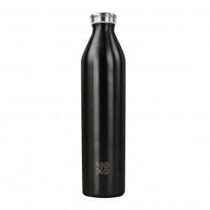 Gourde thermos inox noire - 600 ml - Chamois