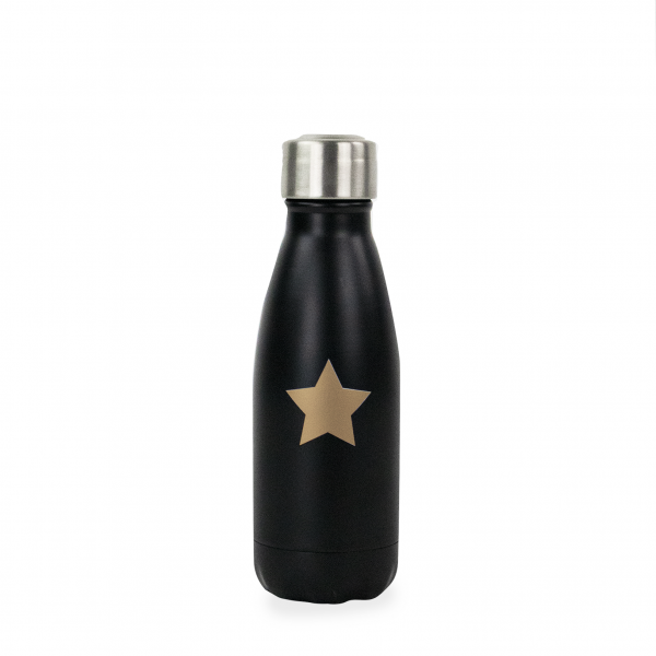 Bouteille isotherme- noire - 260ml - Star Bouteille isotherme- noire - 260ml - Star