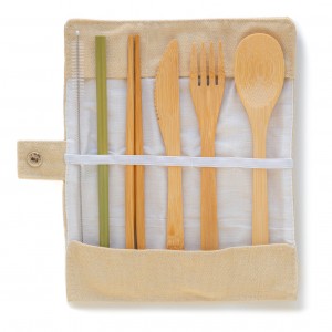 Set de couverts en bambou Set de couverts en bambou