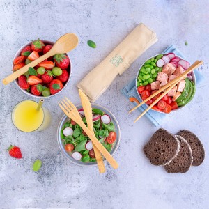 Bamboo cutlery set Bamboo cutlery set