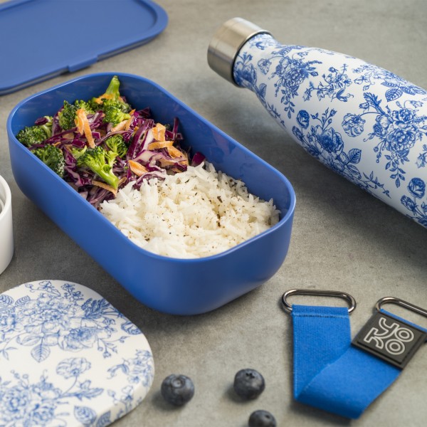 Lunchbox + 1 insulated bottle- Toile de Jouy - Lunchbox + 1 insulated bottle- Toile de Jouy -