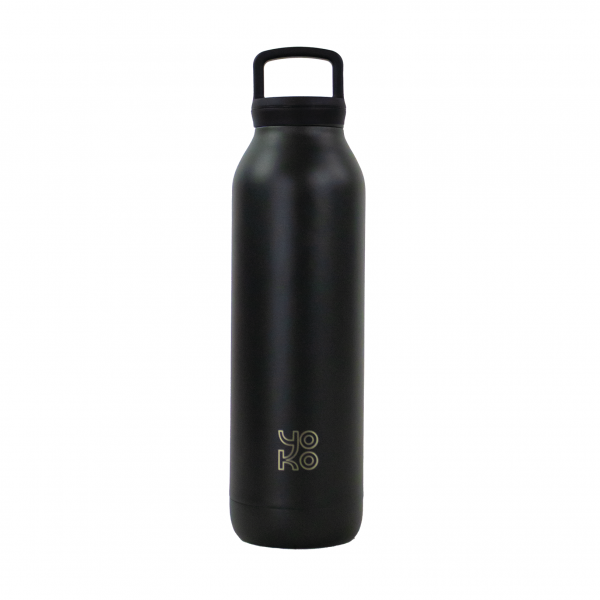 Bouteille 500 ml isotherme avec infuseur Noire Bouteille 500 ml isotherme avec infuseur Noire