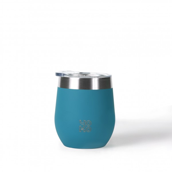 MUGS ISOTHERME avec couvercle 250 ml BLEU CANARD MUGS ISOTHERME avec couvercle 250 ml BLEU CANARD