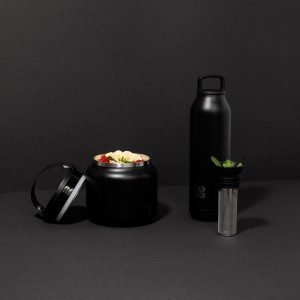Duo Lunch box 700 ml & 500 ml -Insulated-  Bottle with infuser - Blacks Duo Lunch box 700 ml & 500 ml -Insulated-  Bottle with infuser - Blacks