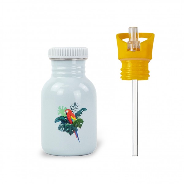Children's single-walled bottle Parrot design 350 ml Children's single-walled bottle Parrot design 350 ml