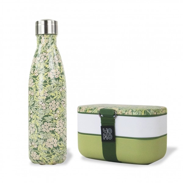 Combo Lunchbox + 1 insulated bottle 500ml - Jasmine - Combo Lunchbox + 1 insulated bottle 500ml - Jasmine -