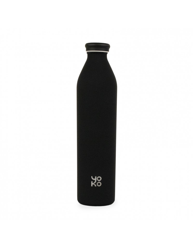 Bouteille / Gourde isotherme 1 litre - Finition noir mat Bouteille / Gourde isotherme 1 litre - Finition noir mat