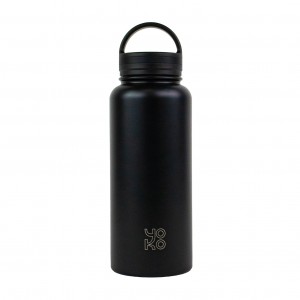 Insulated botlle 1 litre - XL - Black- Yoko Play Insulated botlle 1 litre - XL - Black- Yoko Play