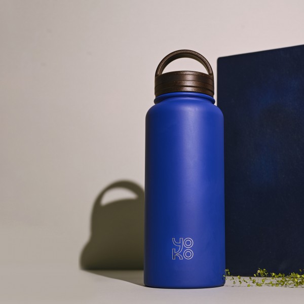 Insulated botlle 1 litre - XL -blue - Yoko Play Insulated botlle 1 litre - XL -blue - Yoko Play