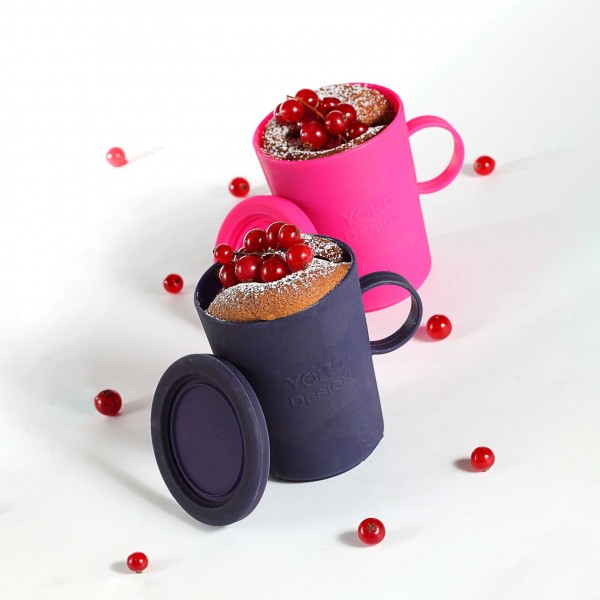 Mug cake en silicone - Lot de 2 - Spécial micro-ondes !