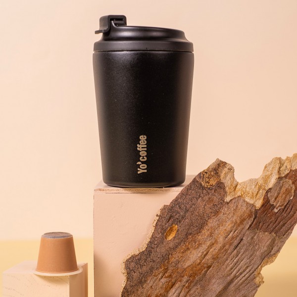 Insulated mug 260 ml - Black - Yo'coffee Insulated mug 260 ml - Black - Yo'coffee