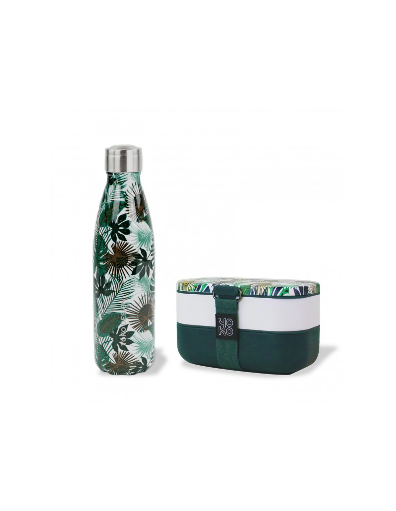 Kit Zéro Déchet Birambeau - LunchBox, Bouteille Isotherme, Couverts Réutilisables Et Tissus Alimentaires