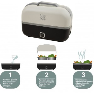La Food Steamer: Lunchbox chauffante et cuiseur La Food Steamer: Lunchbox chauffante et cuiseur