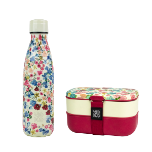 Combo Lunchbox + 1 bouteille isotherme 500ml - Giverny Combo Lunchbox + 1 bouteille isotherme 500ml - Giverny