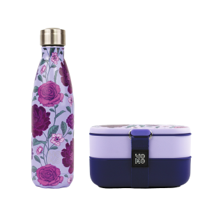 Combo Lunchbox + 1 bouteille isotherme 500ml - Vienne Combo Lunchbox + 1 bouteille isotherme 500ml - Vienne