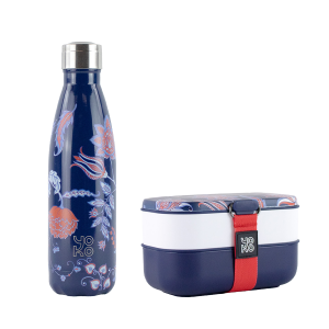 Combo Lunchbox + 1 bouteille isotherme 500ml - Séoul Combo Lunchbox + 1 bouteille isotherme 500ml - Séoul