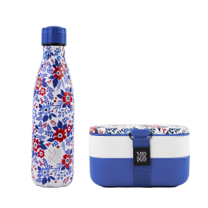 Combo Lunchbox + 1 bouteille isotherme 500ml - Jardin des Tuileries Combo Lunchbox + 1 bouteille isotherme 500ml - Jardin des Tuileries