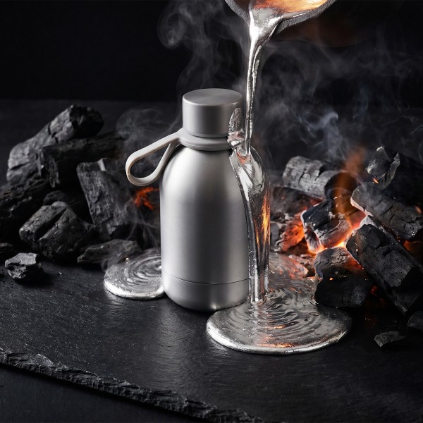 Insulated bottle - Blush - Ceramic - Silver - 350ml