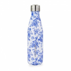 Insulated Toile de Jouy Blue bottle 500ml