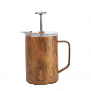 Cafetiere Isotherme à Piston 750ml - Bois