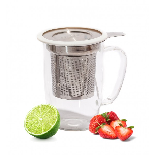 Mug Tastea Yoko Design - Mug en verre avec filtre