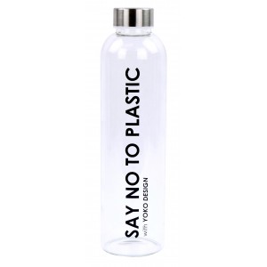 Bouteille en verre 750 ml SAY NO TO PLASTIC Bouteille en verre 750 ml SAY NO TO PLASTIC
